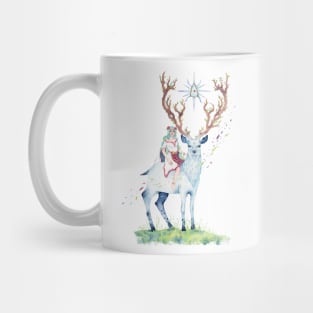 Magical Deer and Girl Mug